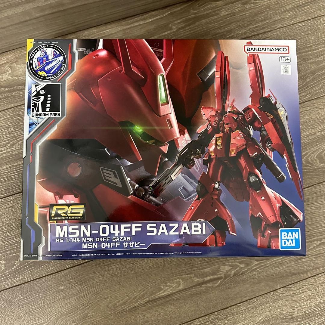 BANDAI RG 1/144 MSN04FF Sazabi PREMIUM BANDAI Model Kit, Hobbies