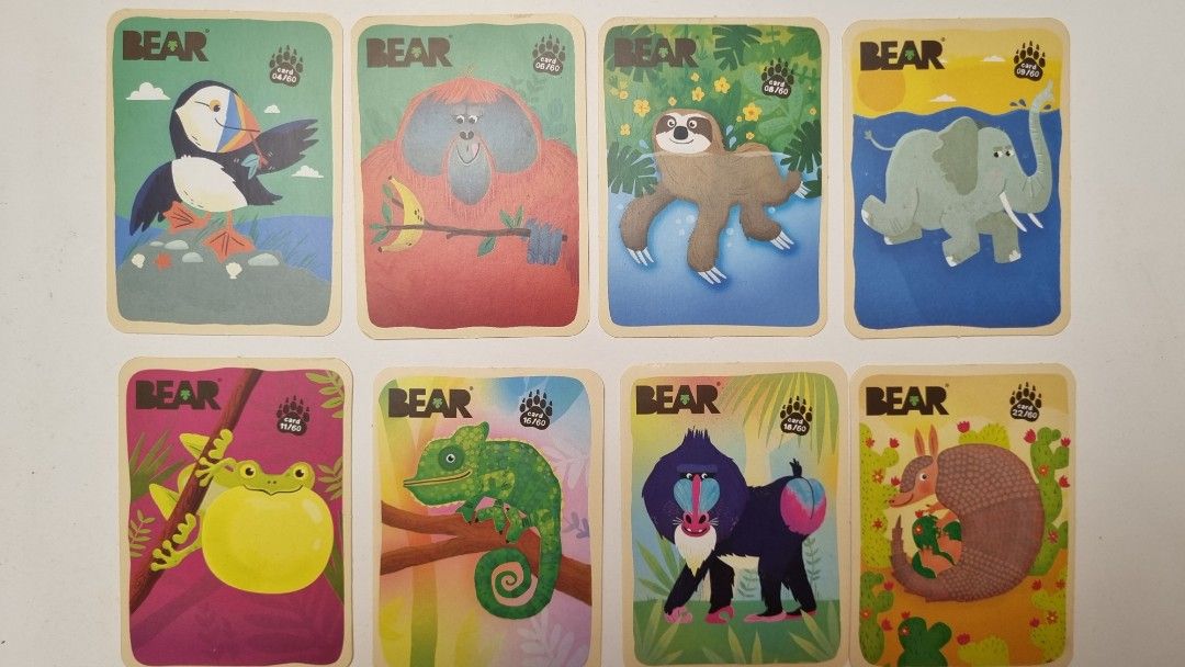 Bear Snack fruit rolls cards, Hobbies & Toys, Toys & Games on Carousell