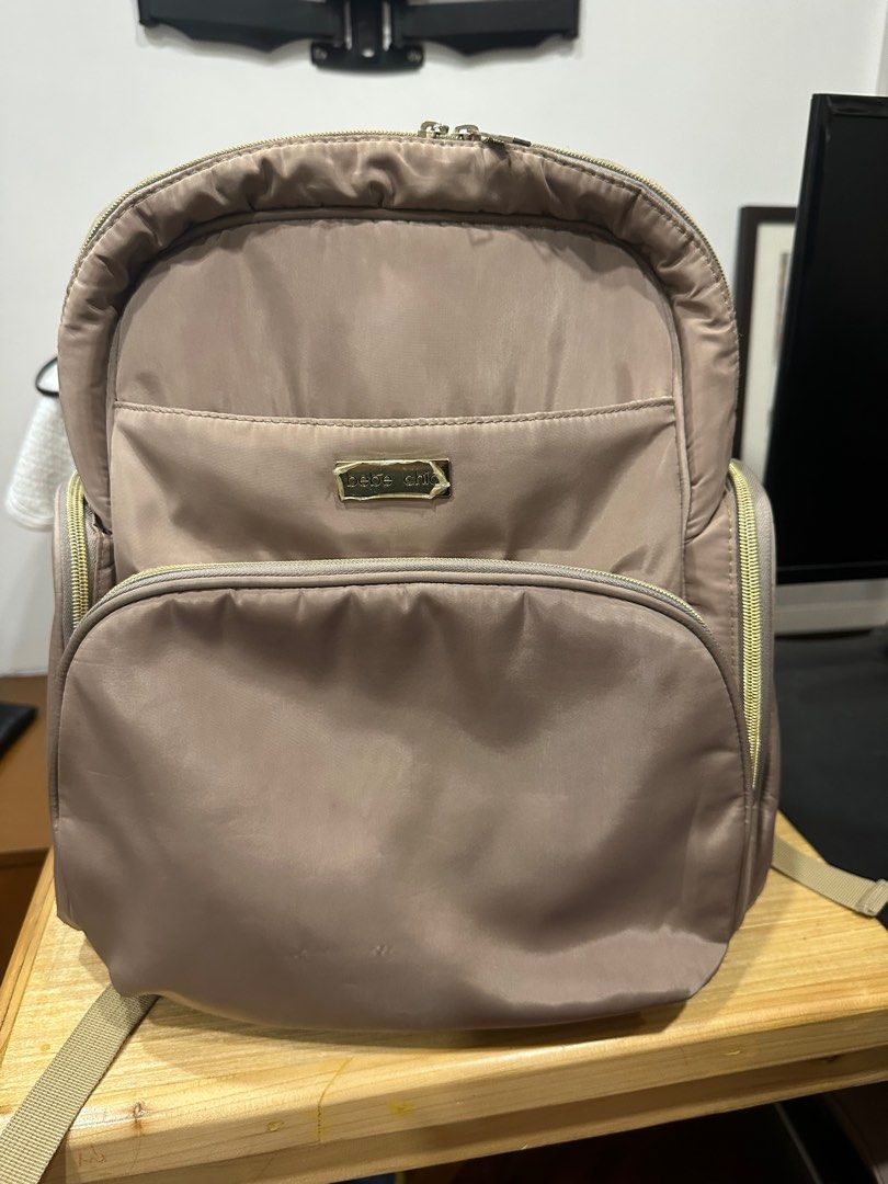 Bebe chic baby backpack (preloved) (Category: Backpacks) located in Pasig City. Submitted by ShopG (Listing ID 1237121444, Image 1). Description: .