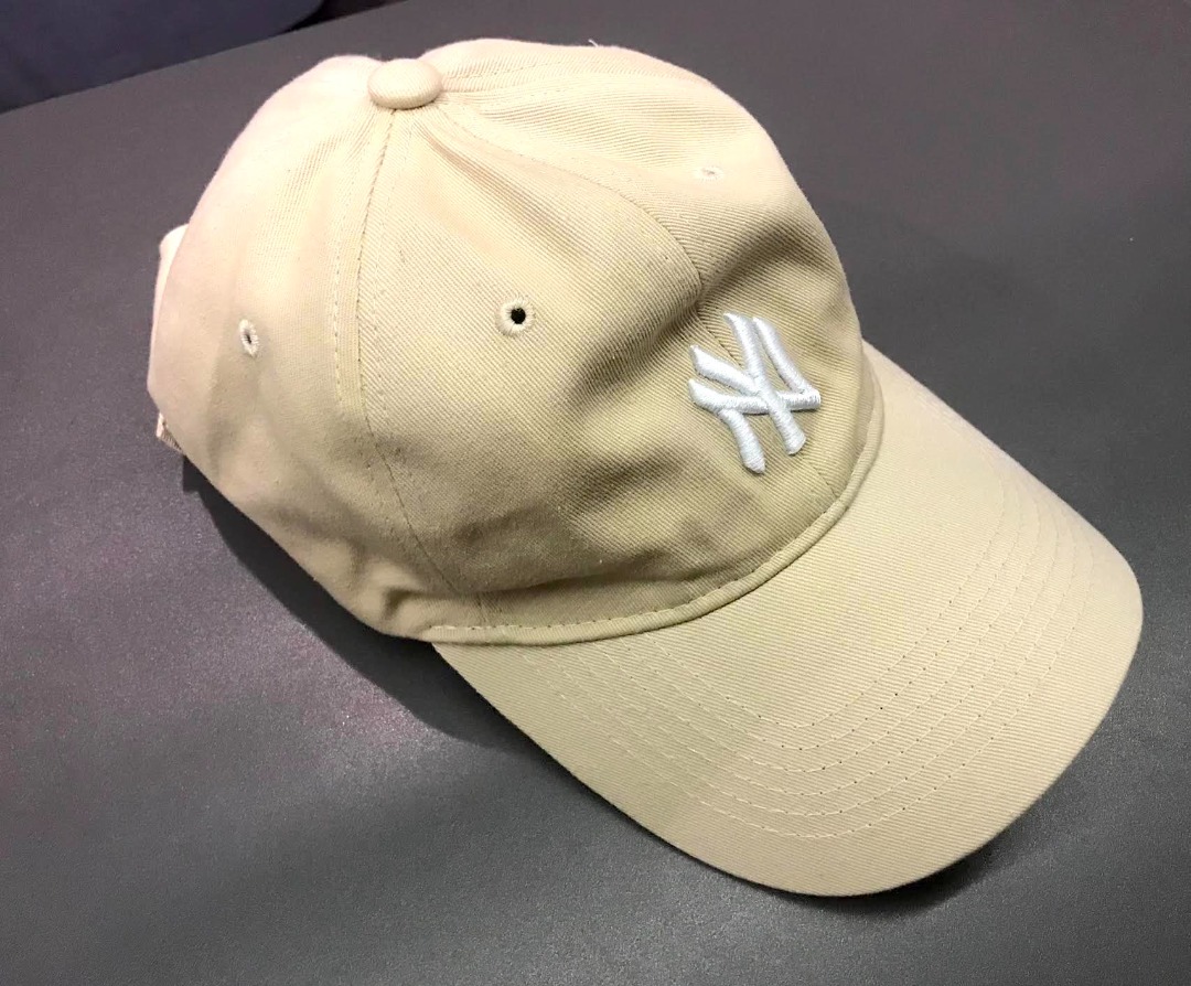 Beige MLB New Era NY New York Yankees Baseball Cap, Men's Fashion