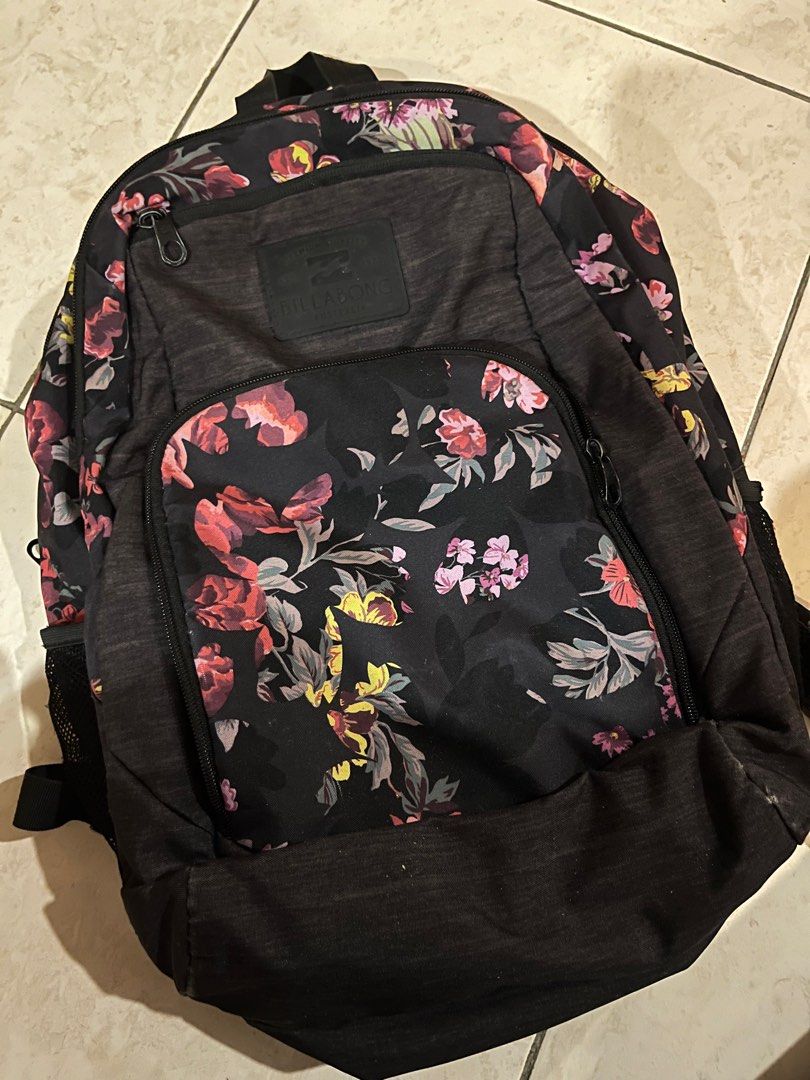 Billabong store floral backpack