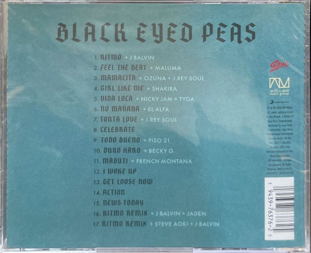 Black Eyed Peas Translation Deluxe Extra 2 Bonus Songs Edition