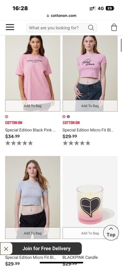 blackpink x cotton on collaboration, Hobbies & Toys, Memorabilia