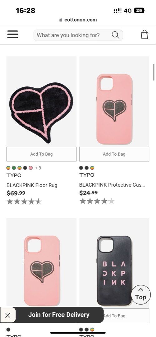 blackpink x cotton on collaboration, Hobbies & Toys, Memorabilia