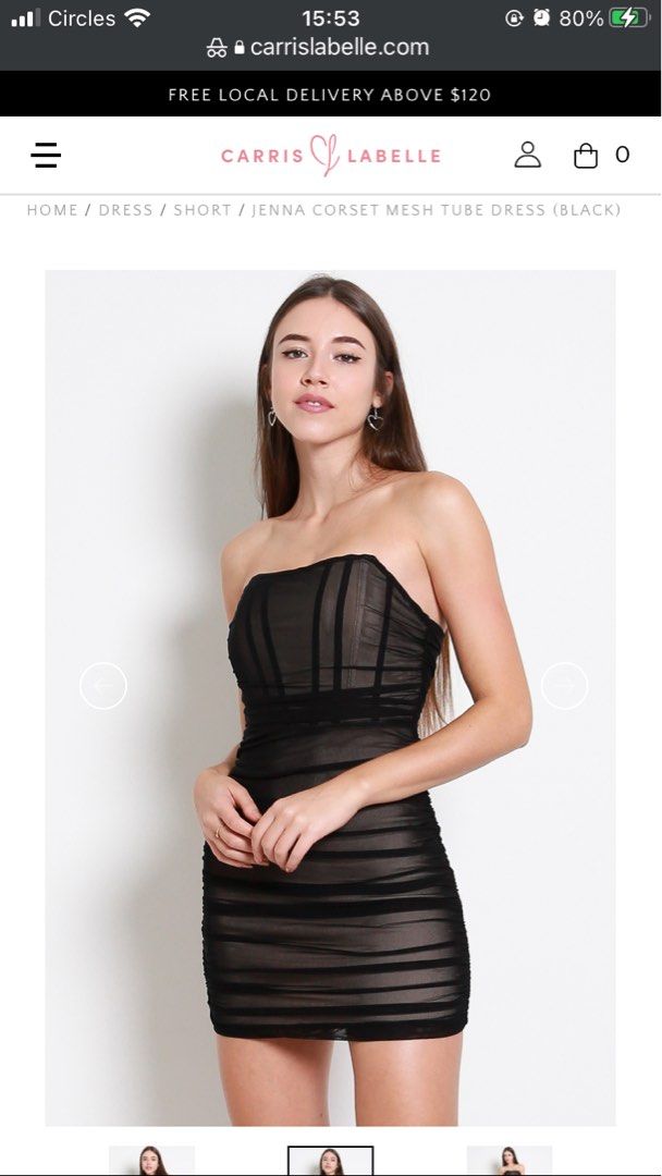 Jenna Corset Strapless Bodycon Dress