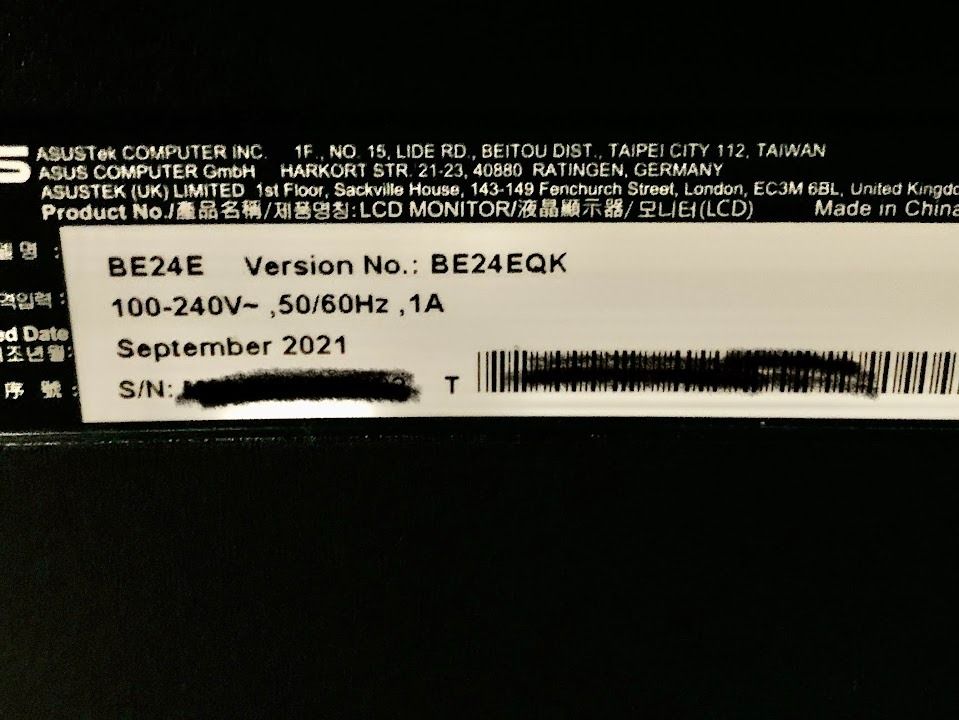 BNIB ASUS BE24E LCD Monitor 23.8" Wide Screen, Computers & Tech, Parts