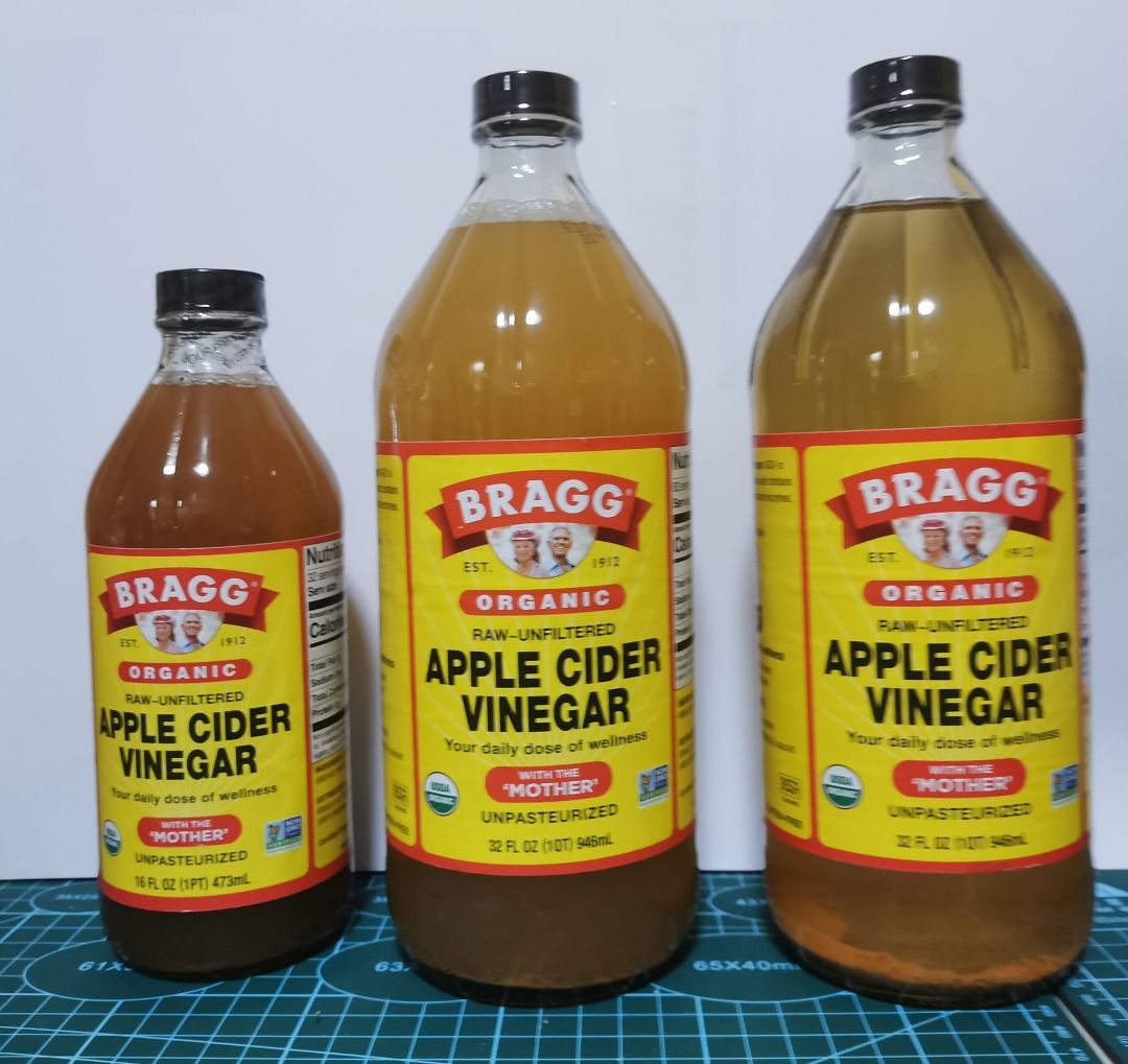 BRAGGS APPLE CIDER USA 16oz (Category: Other Food & Drinks) located in Quezon City. Submitted by happy.cutie888 (Listing ID 1237107038, Image 1). Description: The original Bragg Apple Cider 16oz / 473 mL was imported from the U.S.A. Bragg Apple Cider Vinegar is made from organically grown apples and contains the important "Mother", occurring as molecules of organic acids and enzymes connected in strand-like chains. Bragg Organic Apple Cider Vineg