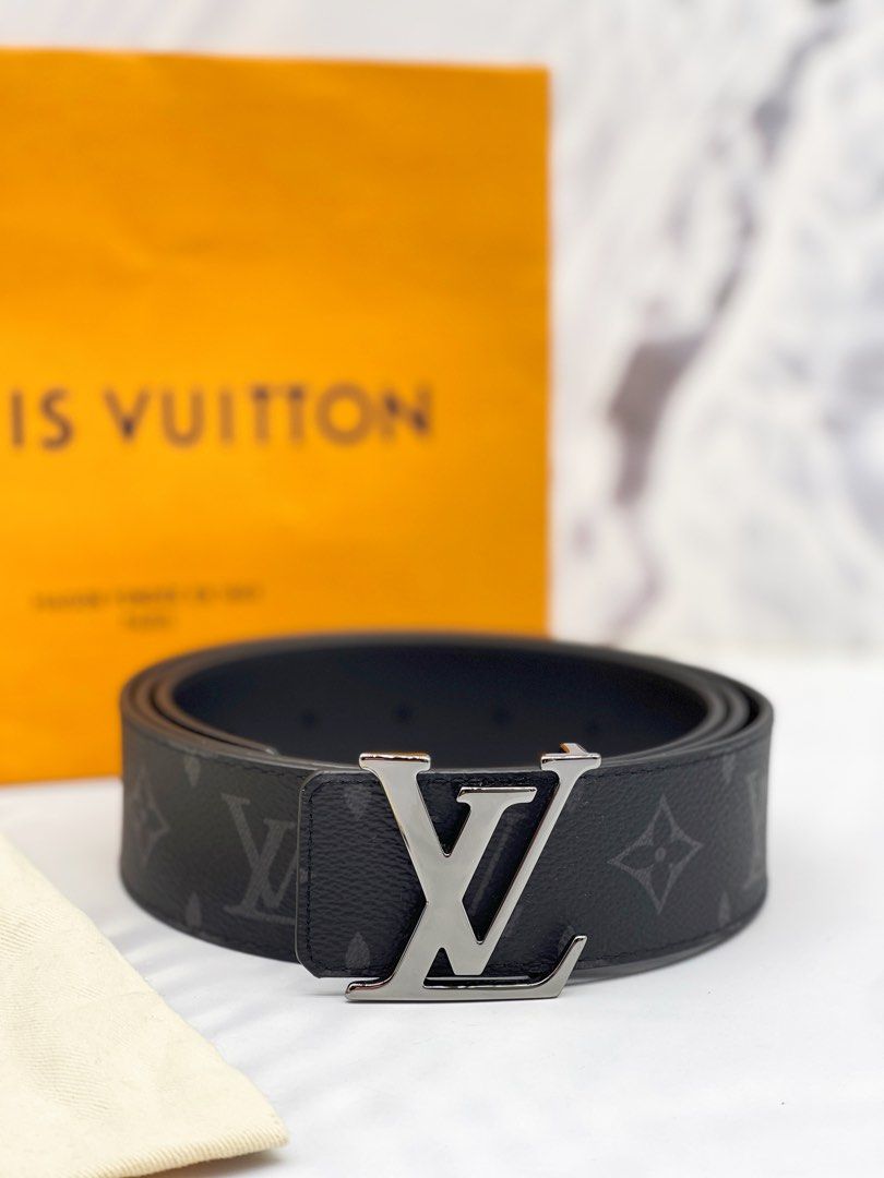 Louis Vuitton Monogram Eclipse Canvas LV Initiales Belt 90cm