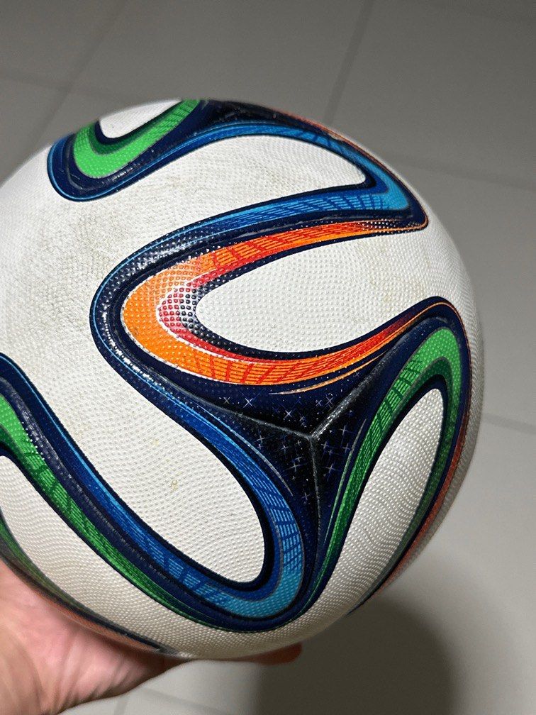 Brazuca official match ball World Cup 2014 Adidas Football, Sports  Equipment, Sports & Games, Racket & Ball Sports on Carousell