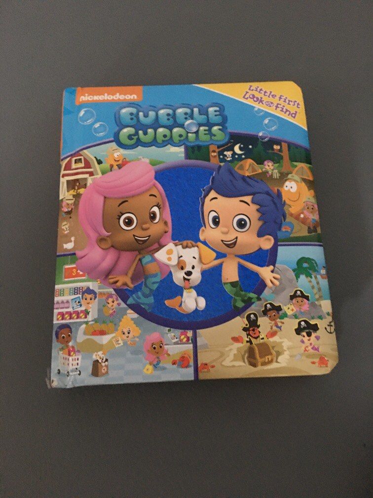 Bubble Guppies Look and Find (Category: Children's Books) located in Calumpit. Submitted by mylittledarlingcloset (Listing ID 1236997122, Image 1). Description: Used condition Small boardbook Payment gcash Sf starts at 75 small pouch depends on location Manage your expectations No return no exchange.