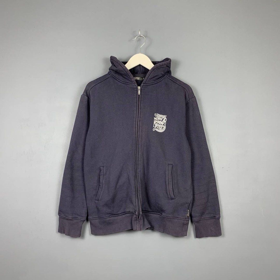 Burberry hoodie mens purple sale