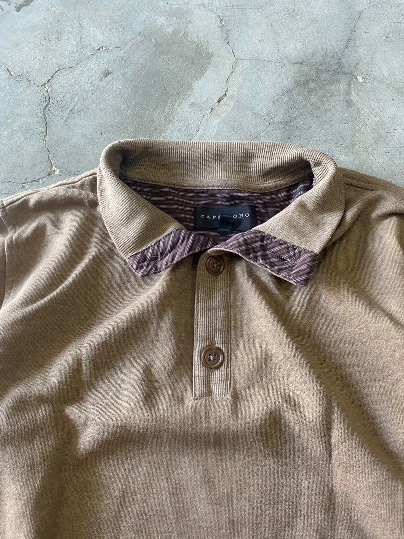 Button up sweatshirt (Category: Coats, Jackets and Outerwear) located in Shah Alam. Submitted by henri_room (Listing ID 1237064607, Image 3). Description: manual measurement size: m pit : 20 length : 24 condition : 9/10 no faded and holes aesthetic color still worth to buy RM28 include postage Lessgooo!.