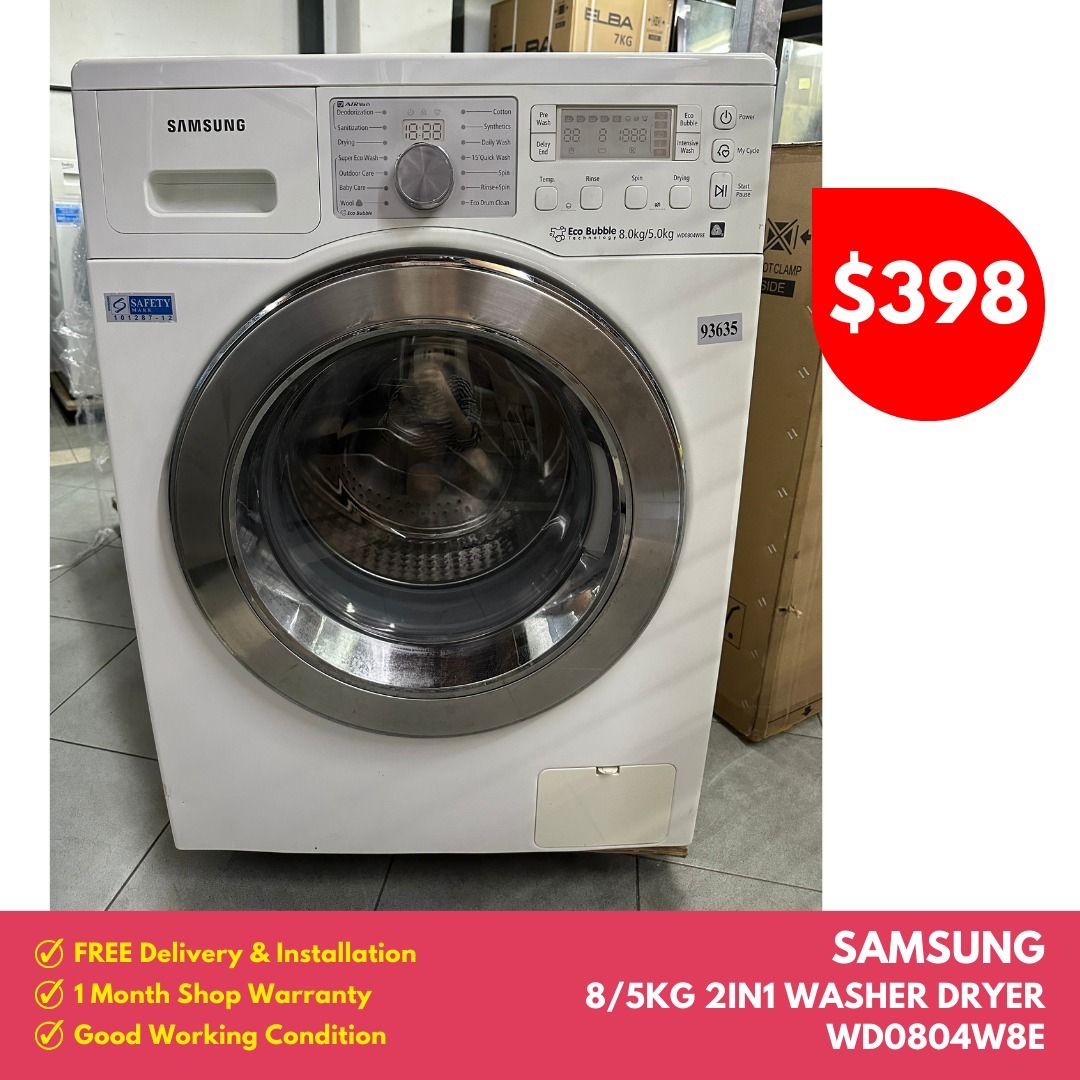 Samsung wd0804w8e washer dryer new arrivals