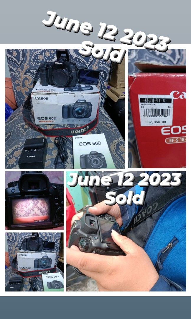 Canon 60d semi Pro body Only With Box (Category: Cameras) located in Caloocan City. Submitted by mr.carlo_dslr_laptop (Listing ID 1233998958, Image 1). Description: Canon 60d Flipscreen Semi pro Body only With Box Selling as is 10k pesos 10k pesos 10k Pesos With Charger With Battery With Strap Canon Free Sd Card Canon Box Canon Manual Good condition With Autofocus and FLASH With vignette LCD Cash on Delivery LBC deposit 500 ship fee to order.. th