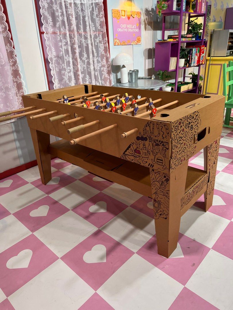 Cardboard Foosball Table UNIQUE / KARTONI, Hobbies & Toys, Toys & Games