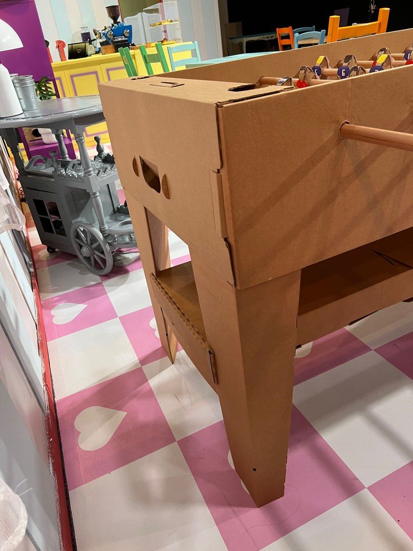 Cardboard Foosball Table UNIQUE / KARTONI, Hobbies & Toys, Toys & Games on Carousell