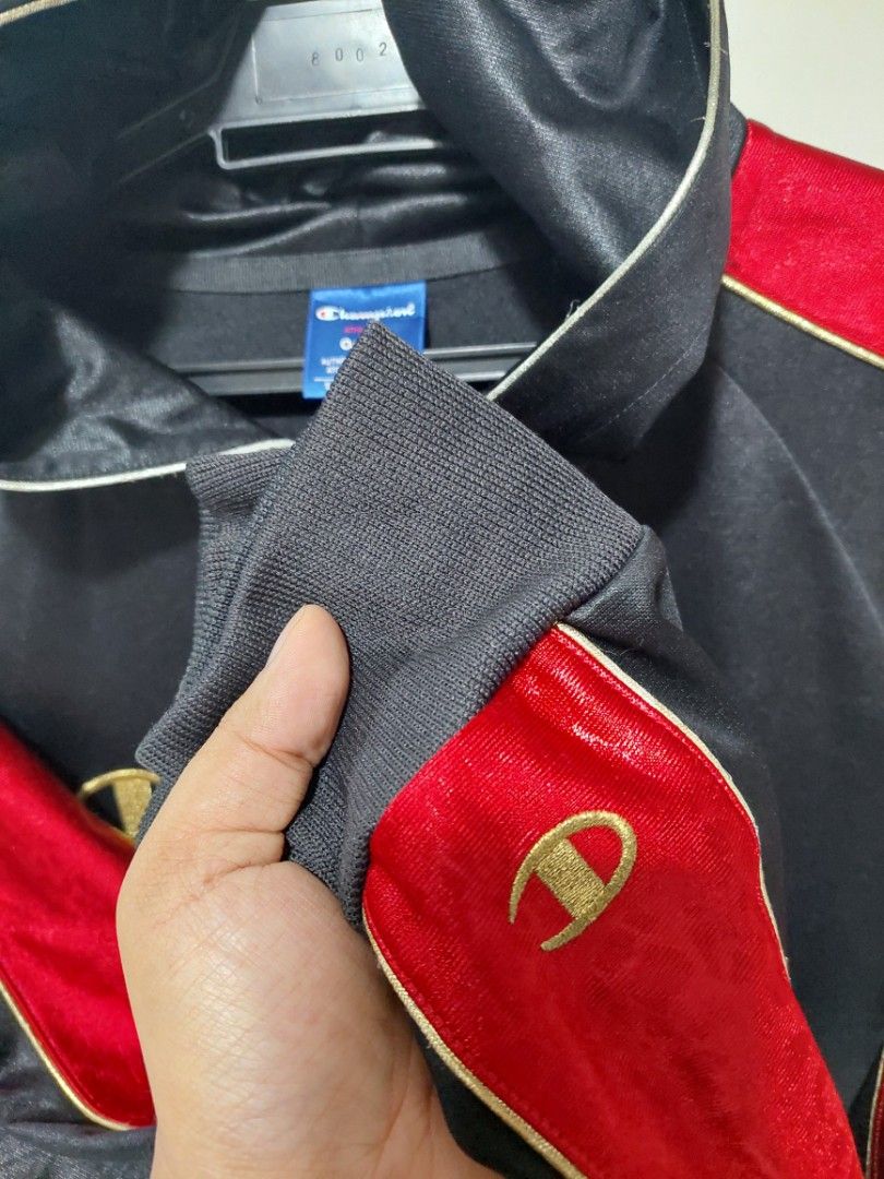 Champion Jacket black red Men s Fashion Coats Jackets and