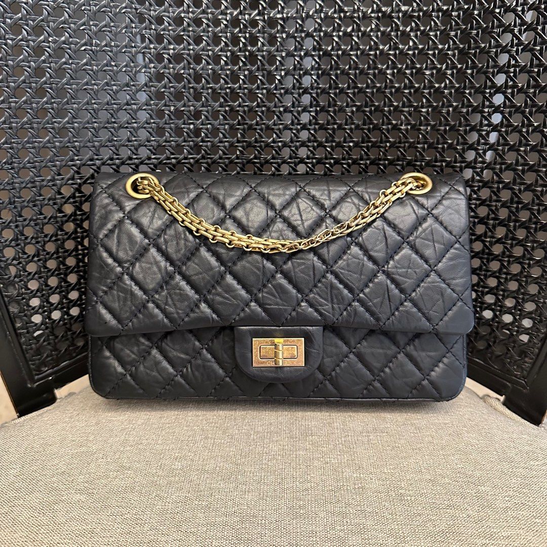 Chanel 2.55 Reissue 225 Small Black GHW, Luxury, Bags & Wallets on Carousell