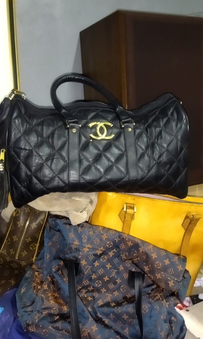 Leather travel bag Chanel Black in Leather - 38962848