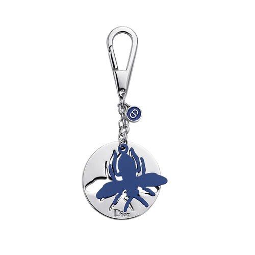 Christian Dior Blue Bee Keychain