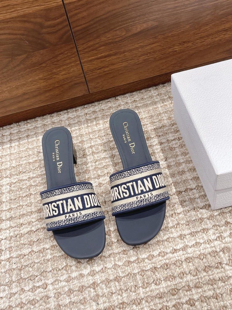 CHRISTIAN DIOR DWAY HEELED SLIDE All sizes available Luxury