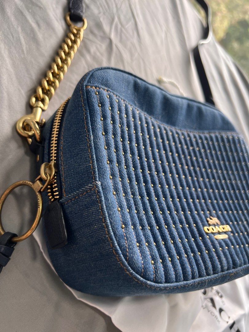 Coach denim crossbody bag hotsell