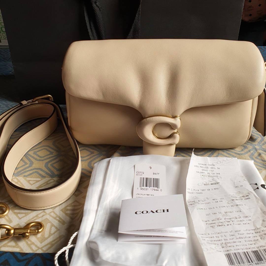 Coach Pillow Tabby 18 & 26 Ivory, Luxury, Bags & Wallets on Carousell