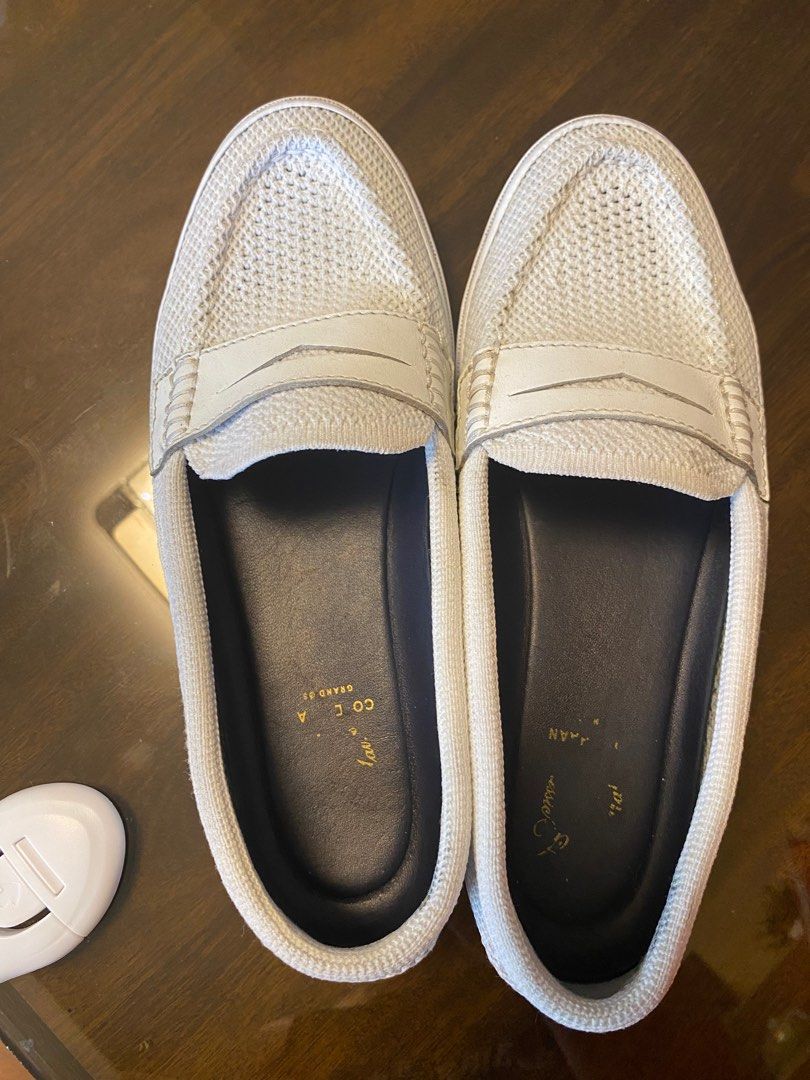 cole haan white loafers