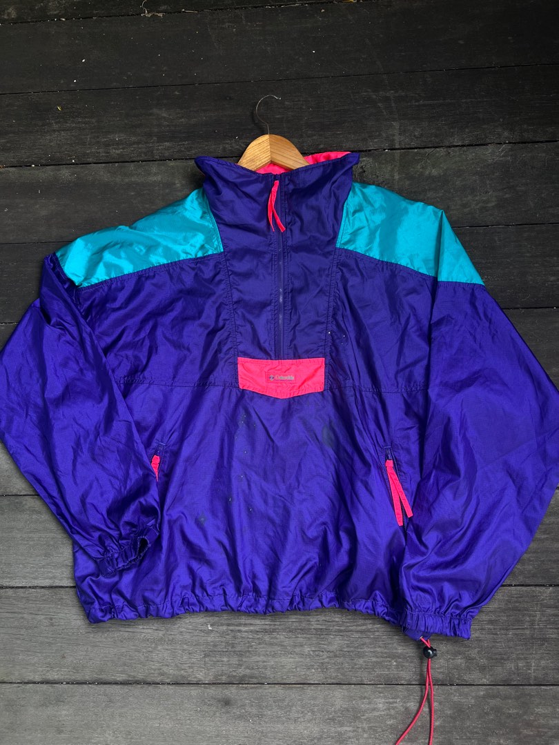 Columbia half zip windbreaker new arrivals