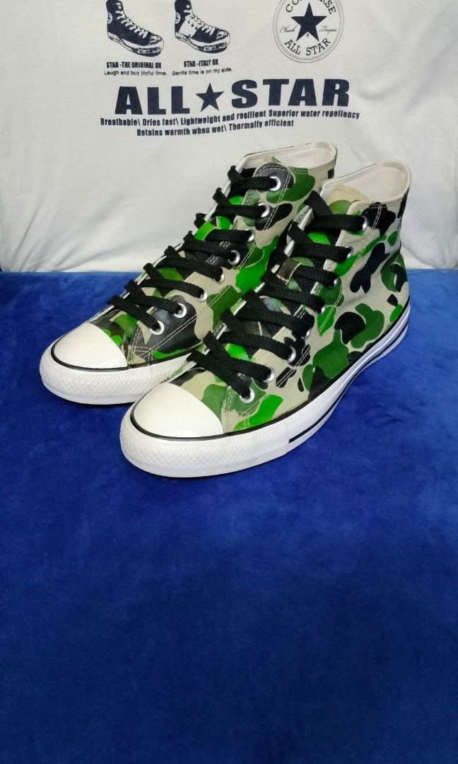 converse camo, Men's Fashion, Footwear, Sneakers on Carousell