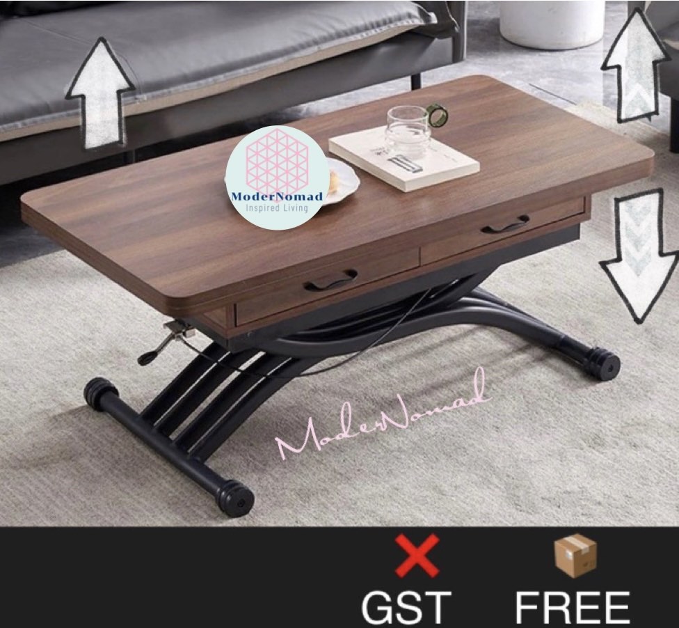 Convertible Bar Table Tea Coffee Table Expandable Dining Table