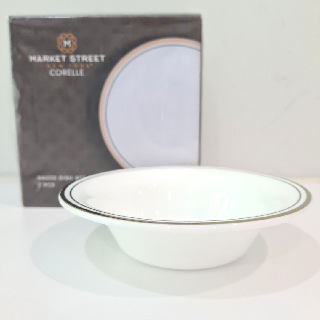 Corelle Dinnerware 12cm Sauce Dish Market Street Gold New York 2pc set