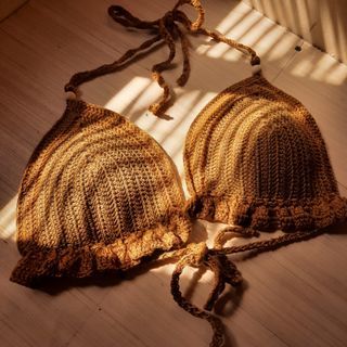 Crocheted Boho Themed Bikini (Top Only)
