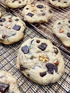 Dark Chocolate Walnut / Almond  Chunky Chewy Cookies