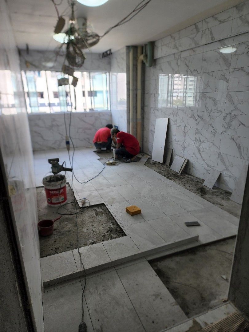 Direct Tiler, Hacking, Cement works, Tile Overlay, Full House Renovation, Reinstatement, Direct