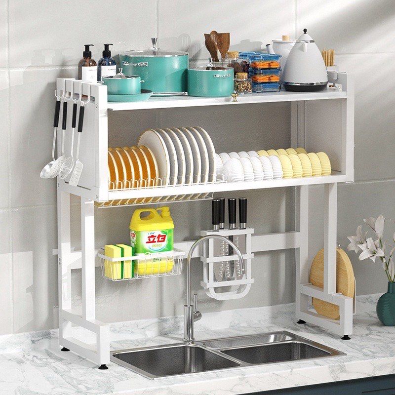 Dish Drying Rack Cover Dish drying rack with cover multipurpose storage rack, Furniture & Home ...