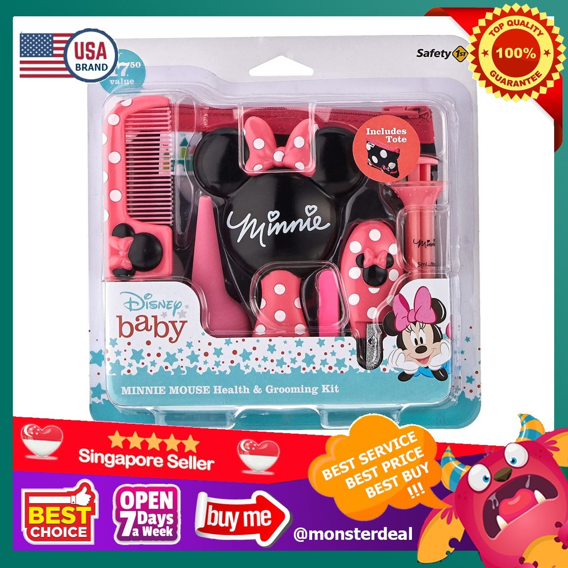 Minnie mouse health and grooming kit top