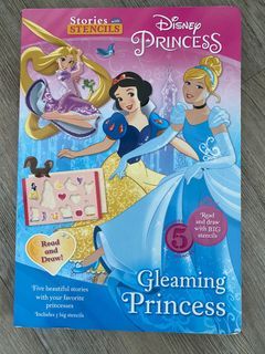 Disney book princess with stencil