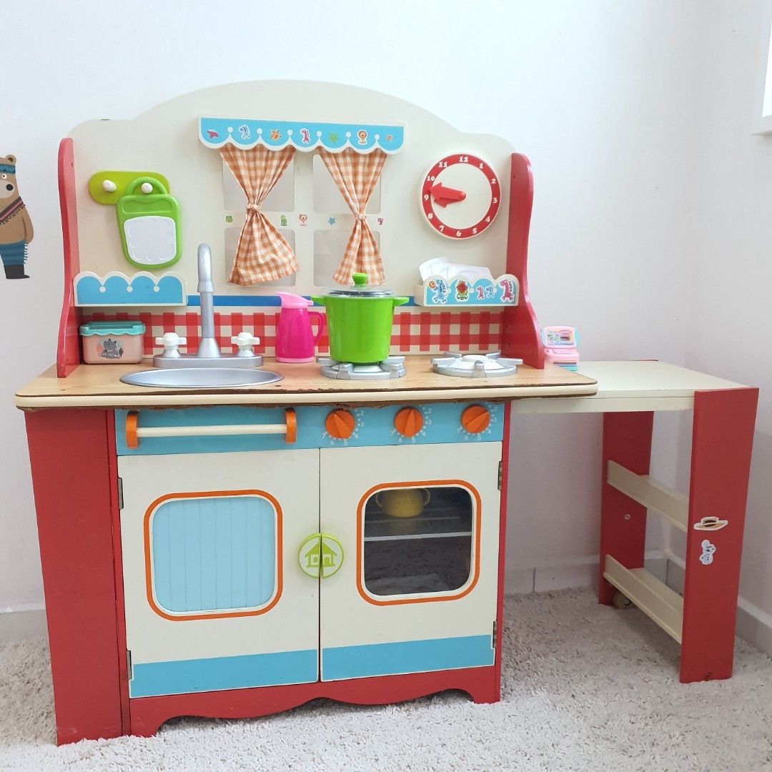 ELC Wooden Cottage Kitchen Babies Kids Infant Playtime on