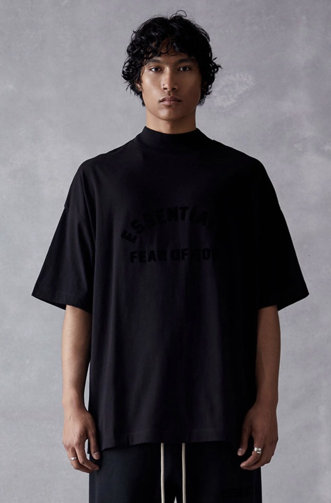 Fear of God Essential SS23 Black Collection, Men's Fashion, Tops & Sets ...