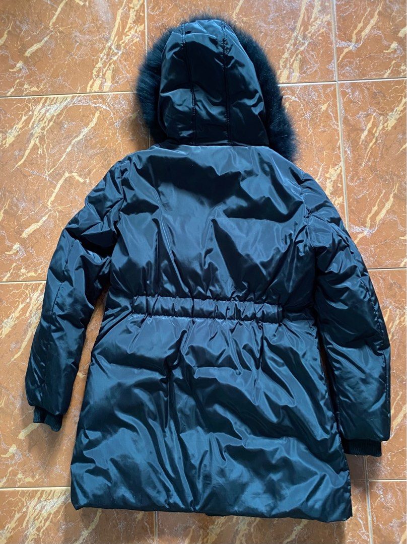 Genuine fox fur trim down parka online