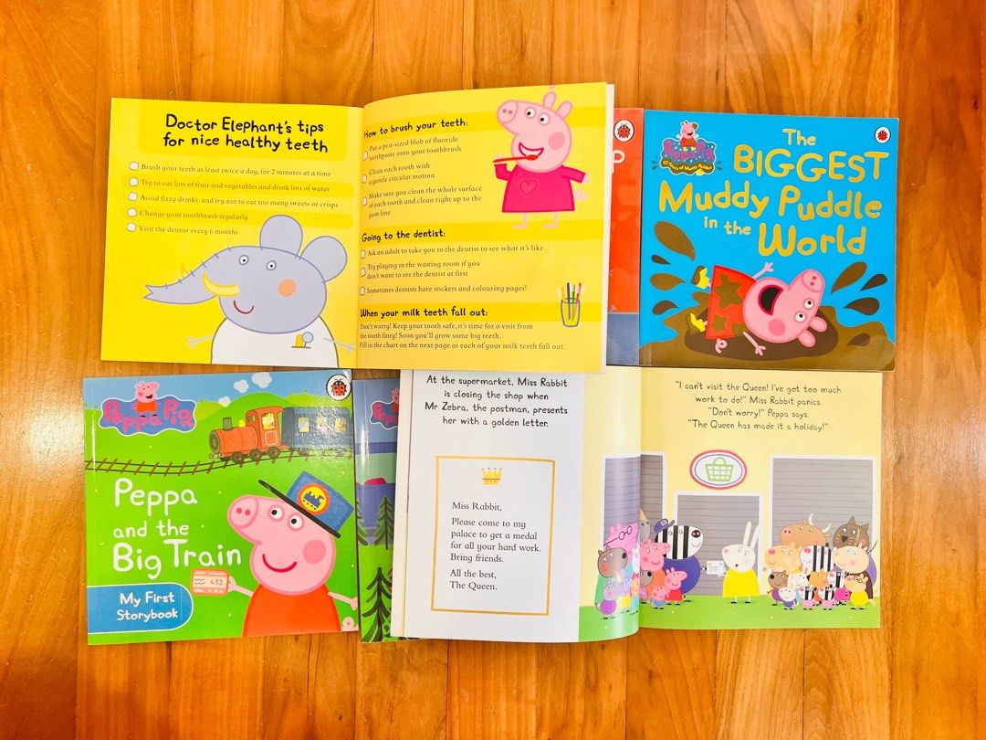(6　21.5cm)　Hobbies　Peppa　Pig　Books　Children's　on　(21.5cm　Carousell　Free　books),　Toys,　Books　Delivery!)　Books　x　Magazines,