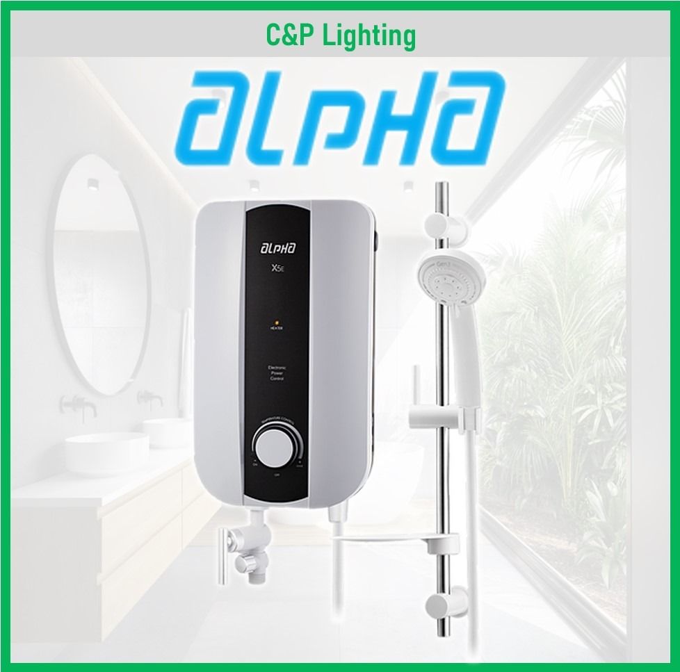 Alpha X5 Instant Water Heater w/ Shower Set, TV & Home Appliances
