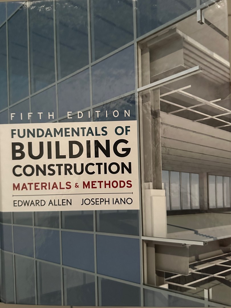 Fundamentals of Building Construction (5th) Fifth Edition, Hobbies ...