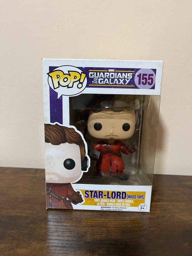  Funko Marvel Guardians of the Galaxy Star Lord Mixed Tape Pop  Vinyl Figure No. 155 : Toys & Games