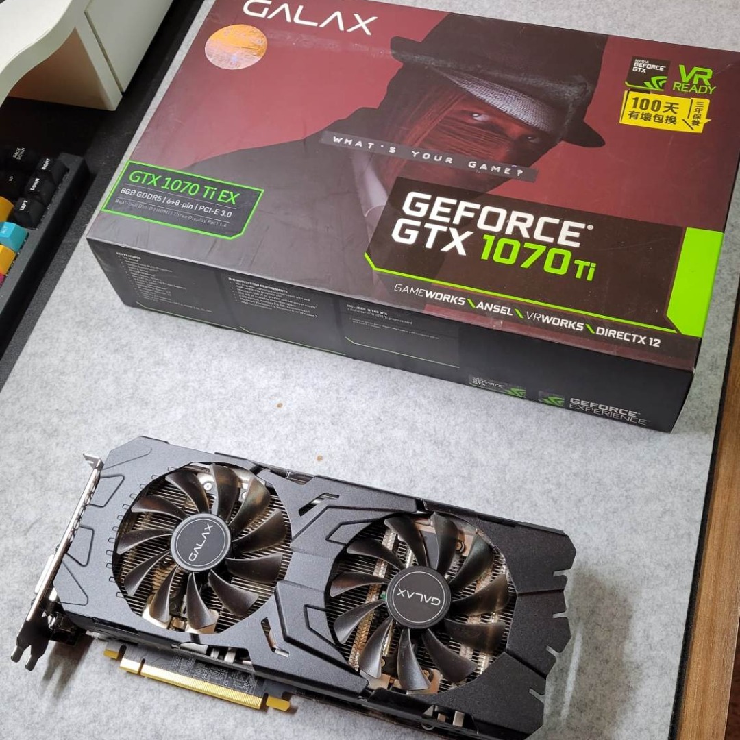 GALAX GeForce GTX 1070 Ti EX Nvidia GPU, 電腦＆科技, 桌上電腦
