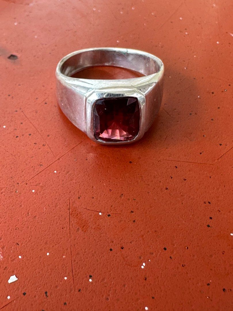 Garnet stone ring for on sale men