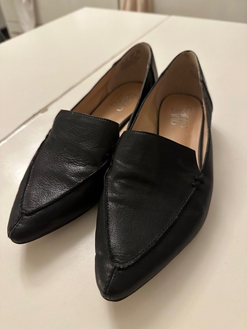 Franco sarto studio pointed toe leather loafer store