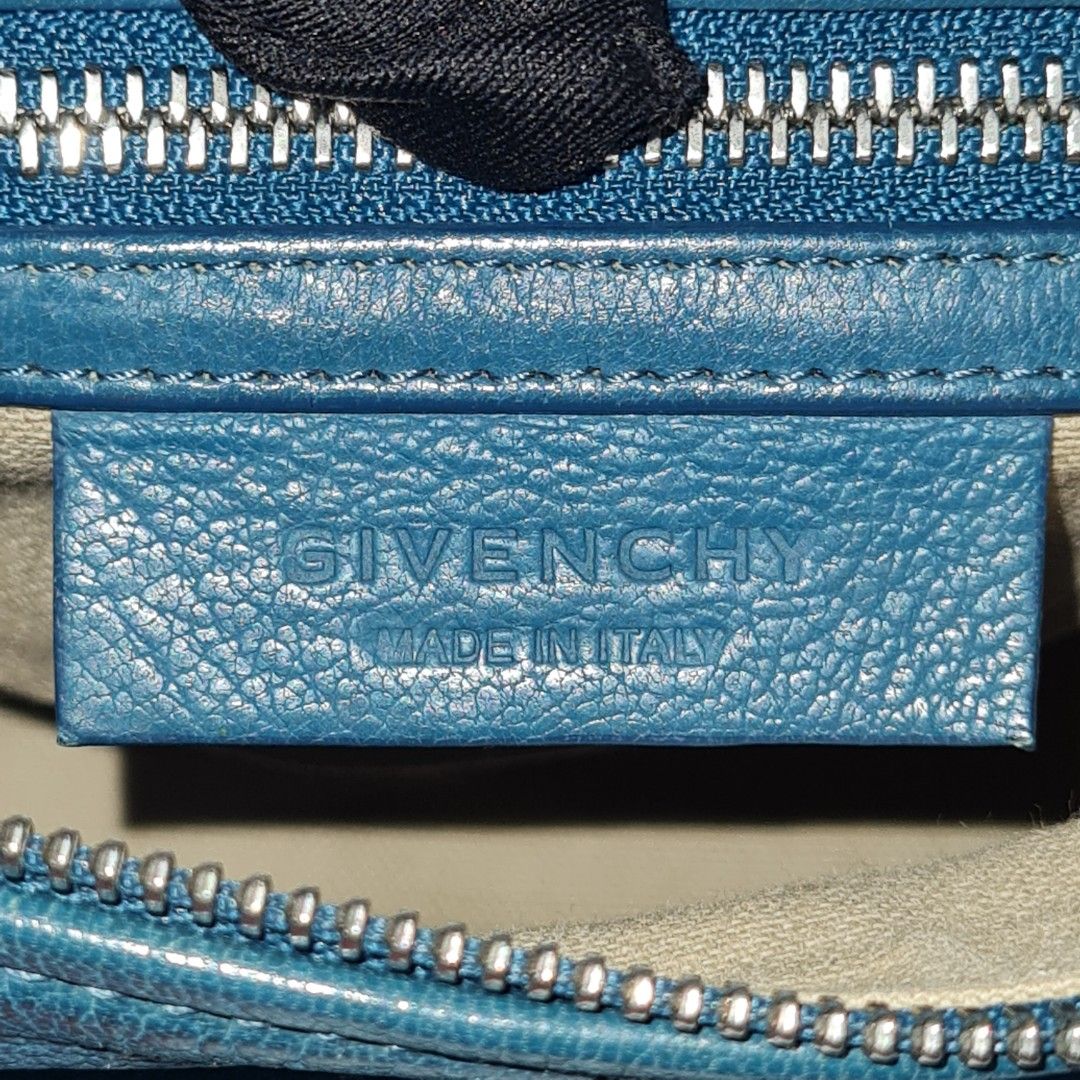 Givenchy Pandora Small Oil Blue (Category: Luxury Bags & Wallets) located in Santo Tomas. Submitted by averycassi01874 (Listing ID 1237127257, Image 3). Description: rare color with dust bag, leather swatch and receipt.