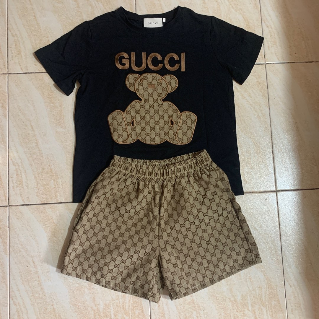 Gucci shorts hot sale and shirt